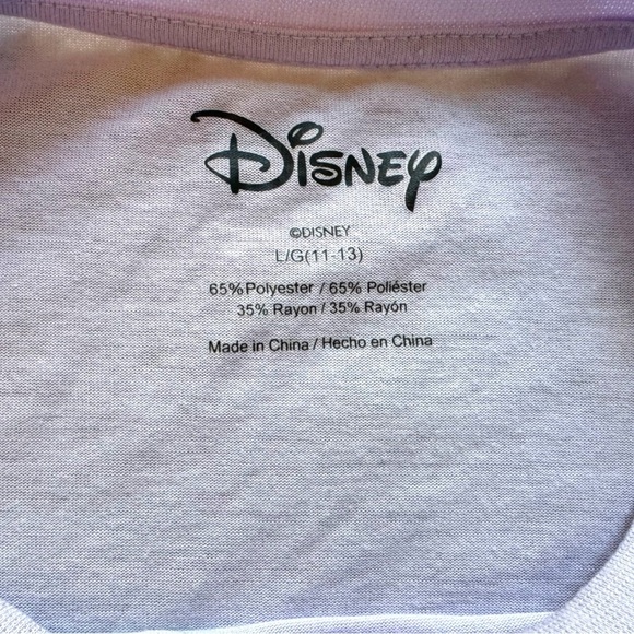 DISNEY Lavender Stitch Graphic T-Shirt – Size L (11-13) - Picture 9 of 10